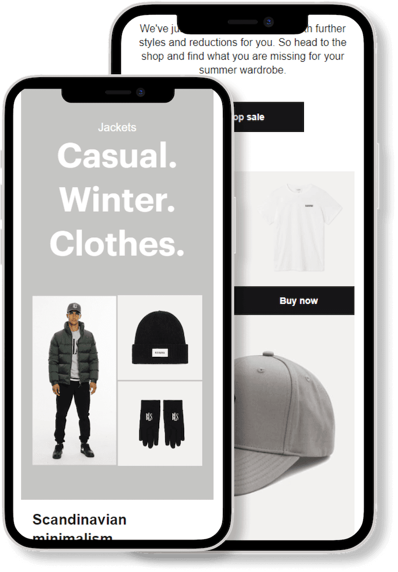 BLS Hafnia email template on mobile